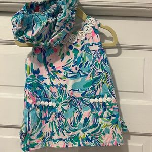6-12mo Lily Pulitzer shift dress. Blue. Worn once.